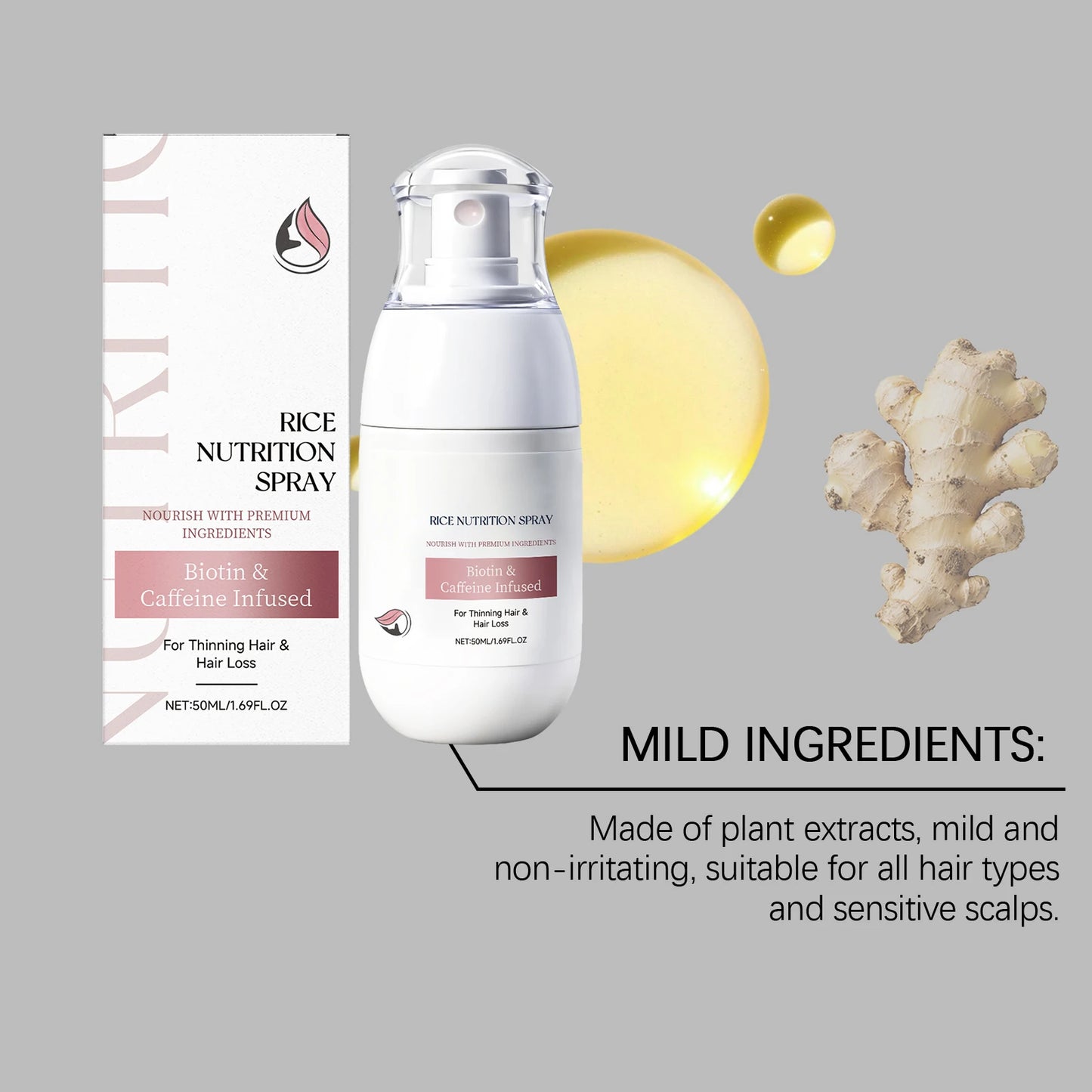Rosemary Oil Scalp Spray | Hair Thickening & Volumizing Mist