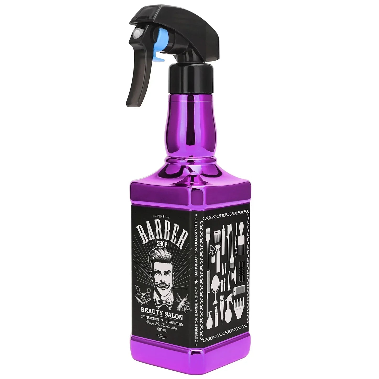 500ML Plating Barber Haircut Spray Bottle Empty Continuous Atomizer Water Sprayer For Salon Hairdresser Accessories Barber Tools Peaceful Pleasures Health and Wellness Purple