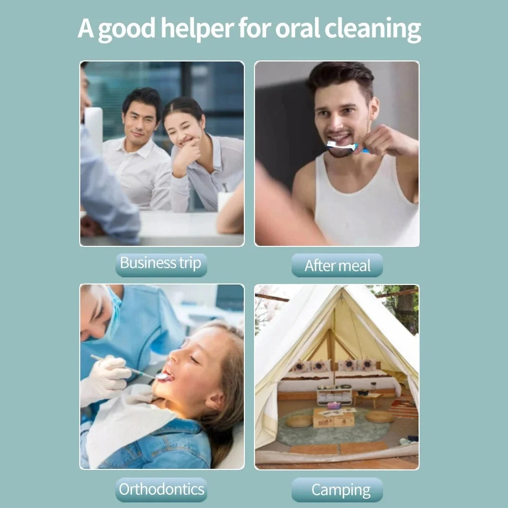 Foldable Travel Toothbrush | Portable Mini Toothbrush for Adults