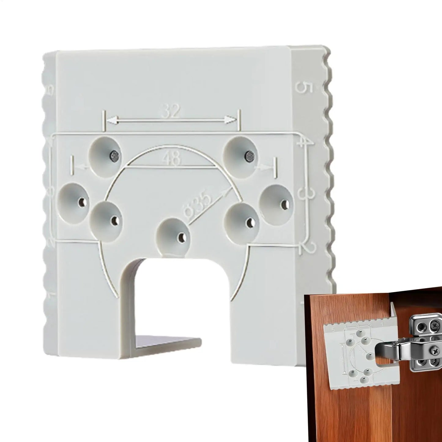 Magnetic Door Hinge Jig – Cabinet Alignment Drilling Tool