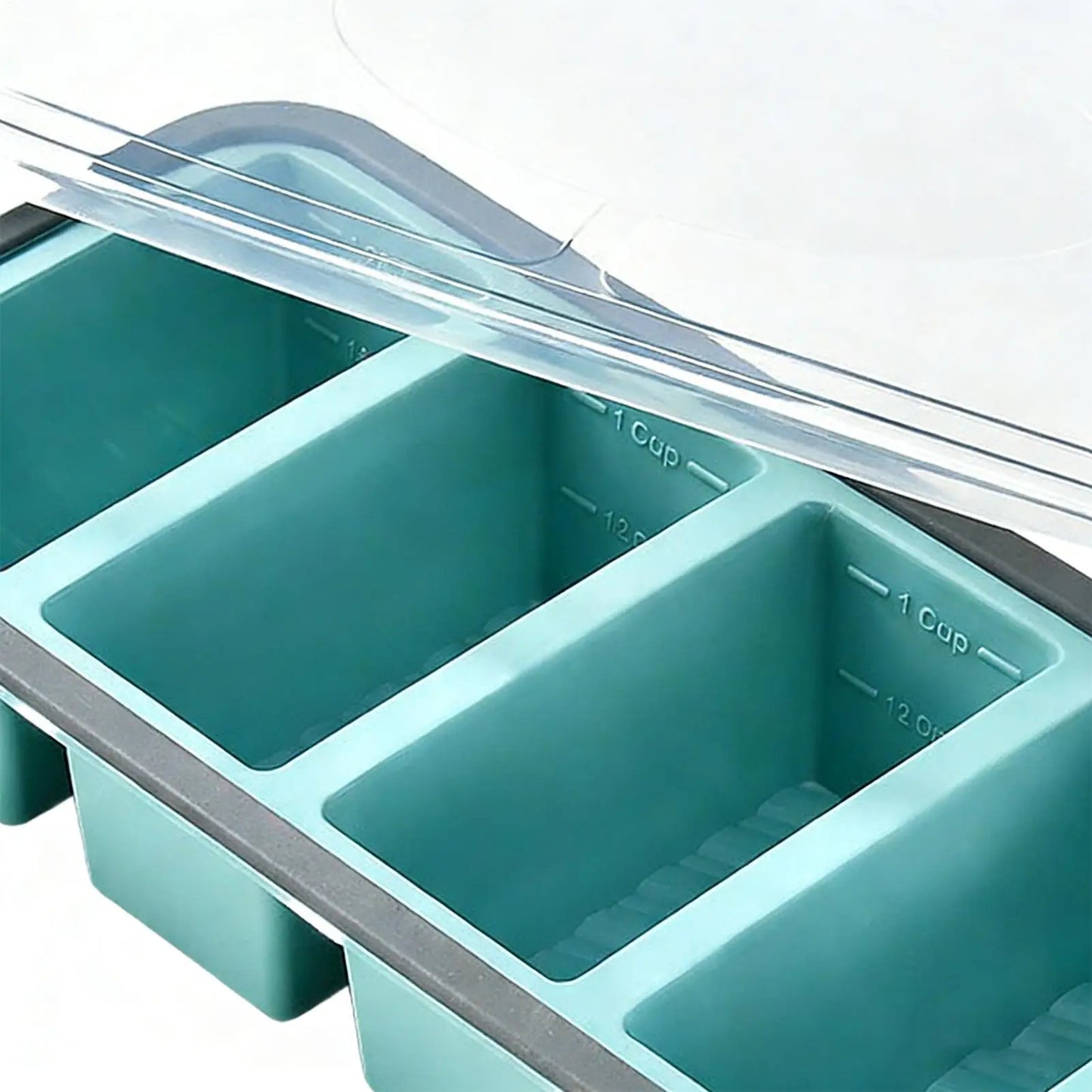 Silicone Freezer Tray with Lid | Soup, Broth & Meal Prep Mold