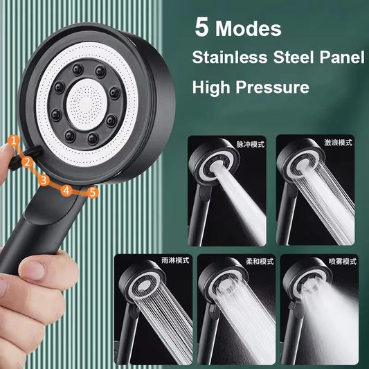5-Mode High Pressure Handheld Shower Head | Water Saving Handheld Shower Head Oasis Select