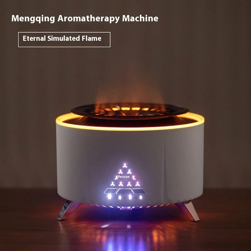 HOMEFISH Volcanic Lava Humidifier | Aromatherapy & White Noise Aromatherapy Humidifier Peaceful Pleasures Health and Wellness