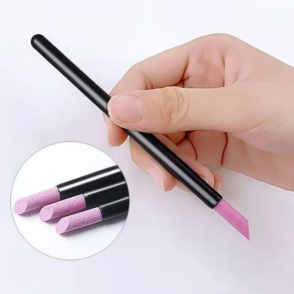 Quartz Stone Cuticle Remover Scrub Pen | Nail Manicure Tool