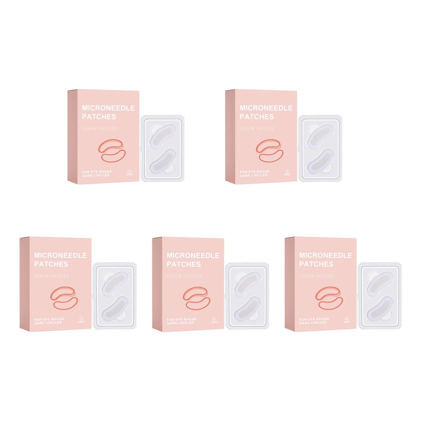 Retinol Microneedle Eye Patches – Dark Circles & Anti-Aging Peaceful Pleasures Health and Wellness 20 pairs Boxed