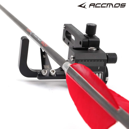 Archery Right Hand Compound Bow Arrow Rest Durable Steel Blade Micro Peaceful Pleasures Health and Wellness black
