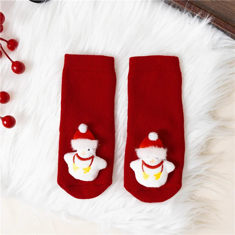 Christmas Baby Socks | Thick Cotton Anti-Slip Toddler Socks