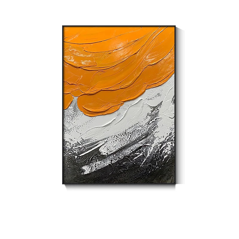 3D Hand Painted Abstract Canvas Painting, Blue, Red, Black, White, Yellow, Modern Mural Art, High Quality, Hand Drawn, Acrylic Peaceful Pleasures Health and Wellness Without frame 5 80x100cm