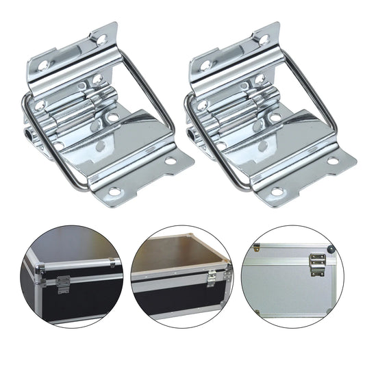 2-Pack Iron Chrome Support Hinges – Toolbox, Cabinet & Luggage Furniture Hinge Oasis Select Default Title