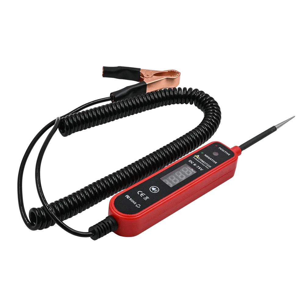 Aermotor EM289 Car Circuit Tester DC 6-75V LED Voltage Test Pen