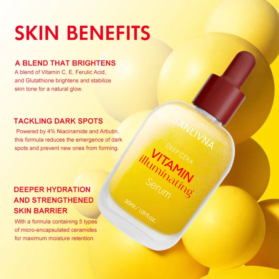 Vitamin C Niacinamide Brightening Face Serum with Bakuchiol