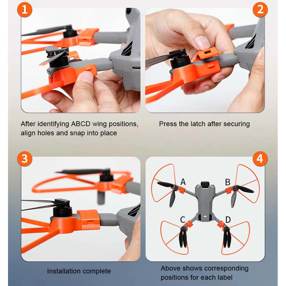 Protective Bumper Ring For DJI Mini5 Pro Drone Propeller Guard Anti-Collision Protectors Prop Bumper With Heightened Tripod Peaceful Pleasures Health and Wellness