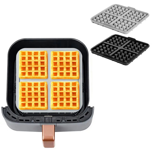 17cm Silicone Waffle Mold for Air Fryer & Oven | Non-Stick Silicone Baking Mold Oasis Select