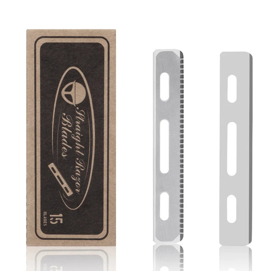 15pcs/Box Men Shaving Razor Blades Professional Barber Stainless Steel Replacement Single Side Shaver Mesh Safety Razor Knives Peaceful Pleasures Health and Wellness