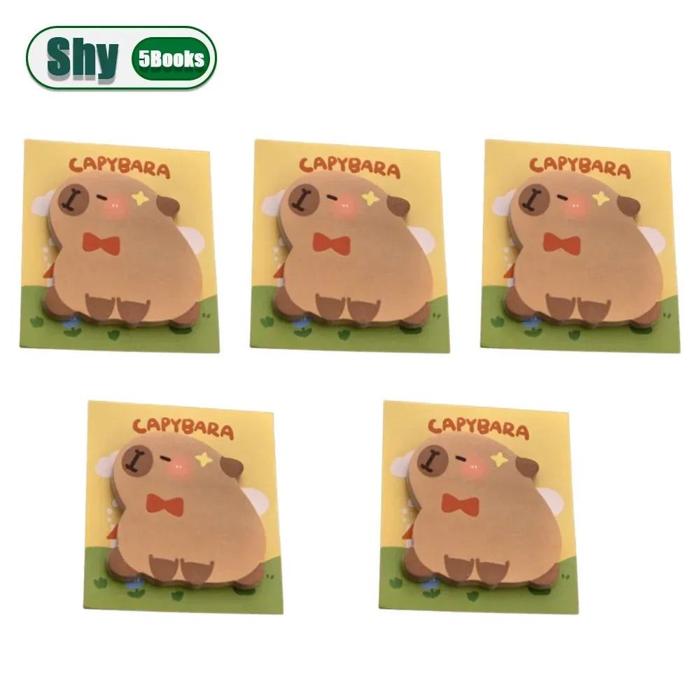Cute Capybara & Dolphin Sticky Notes – 30 Sheet Memo Pads