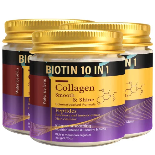 Collagen & Keratin Hair Mask – Biotin 10-in-1 Repair Formula
