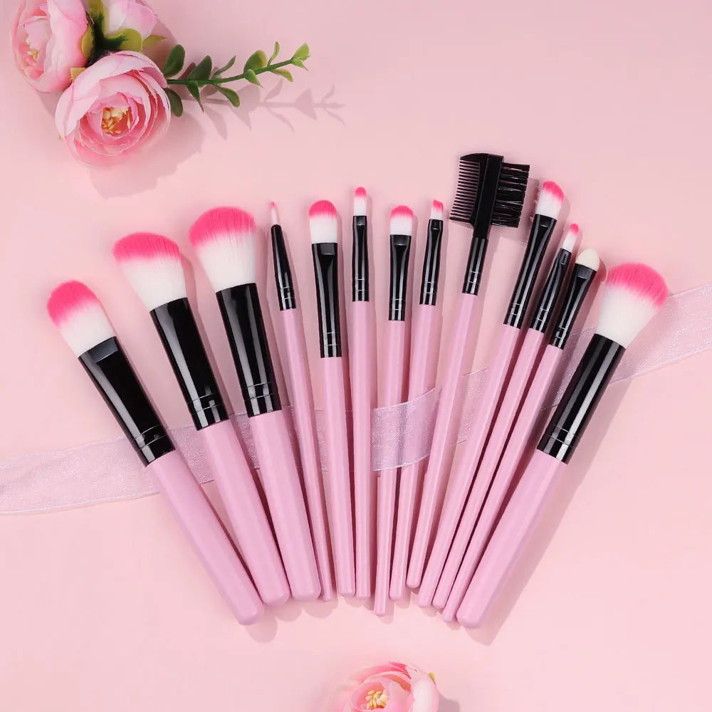 RUNTOIN 13-Piece Makeup Brush Set – Soft Synthetic Brushes