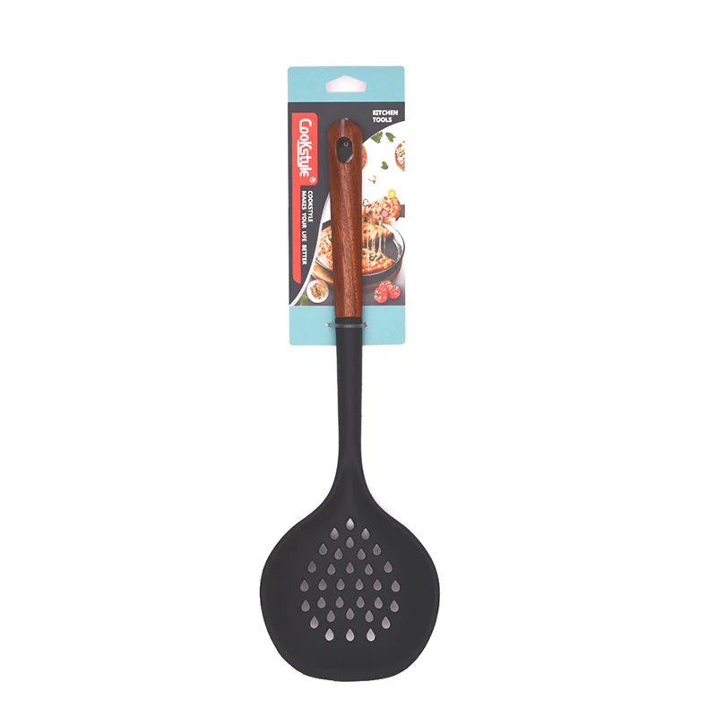 7-Piece Wooden Silicone Nonstick Kitchen Utensil Spatula Set Kitchen Utensil Set Peaceful Pleasures Health and Wellness A4