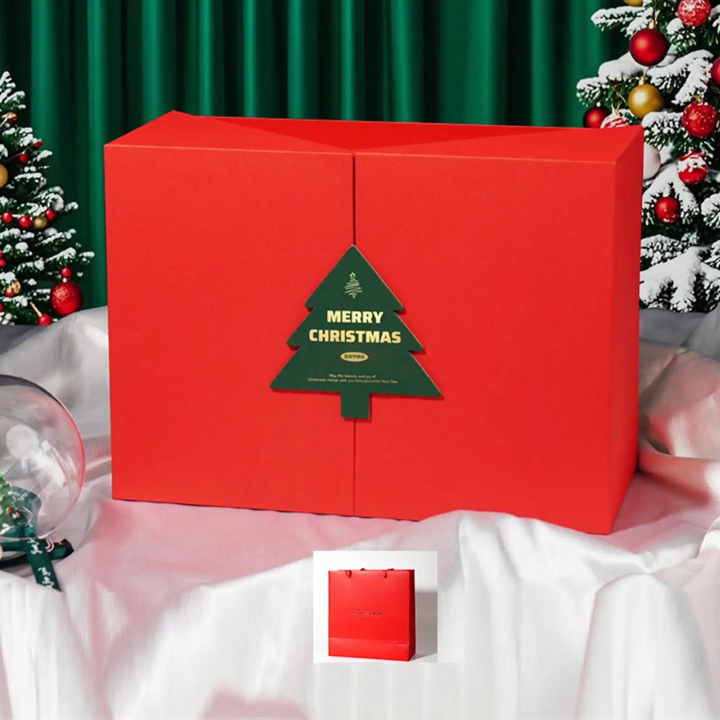 Reusable Christmas Gift Box | Festive Kraft Paper Storage