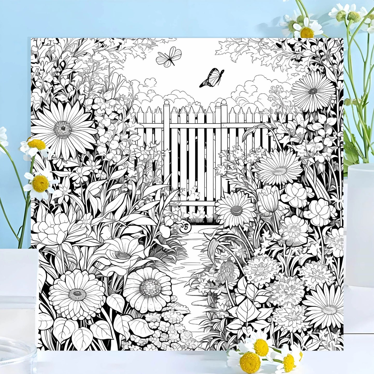 Bview Art Adult Coloring Book Garden Fantasy Stress Relief Relaxation