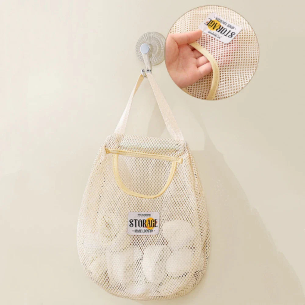 Wall Hanging Mesh Storage Bag – Closet & Wardrobe Organizer