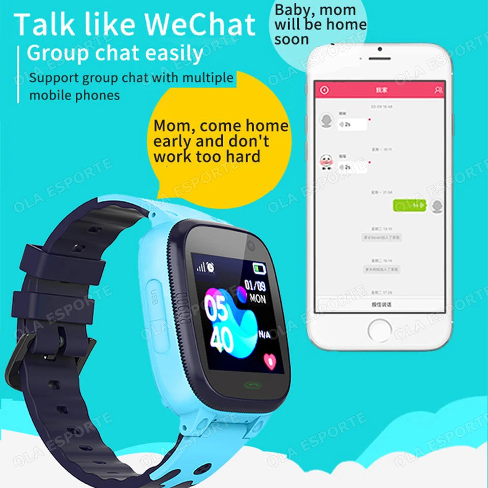 Kids Smart Watch with SOS GPS Camera LED Flashlight Math Calculator Video Call Watches- Holiday Gift Smartwatch for Children Peaceful Pleasures Health and Wellness
