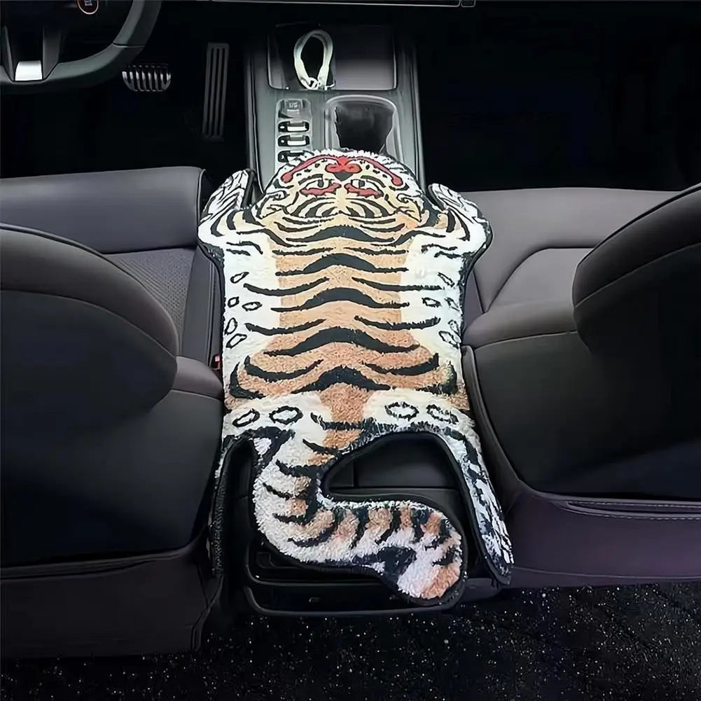 Car Center Console Mat Soft Anti‑Slip Center Console Decor Mat Universal Auto Interior Decorative Protective Pad for Vehicle Peaceful Pleasures Health and Wellness