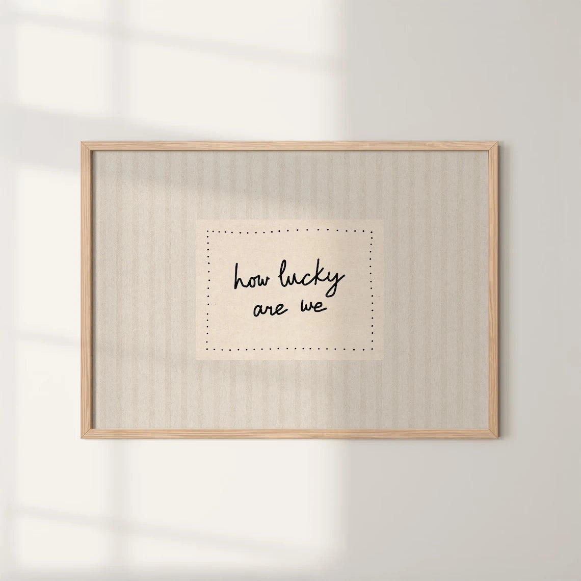 Modern,Minimalist How Lucky Are We Quotes Wall Art Print Canvas Painting Poster Picture For Living Room,bedroom Home Decor Peaceful Pleasures Health and Wellness G4038 40x60cm Unframed