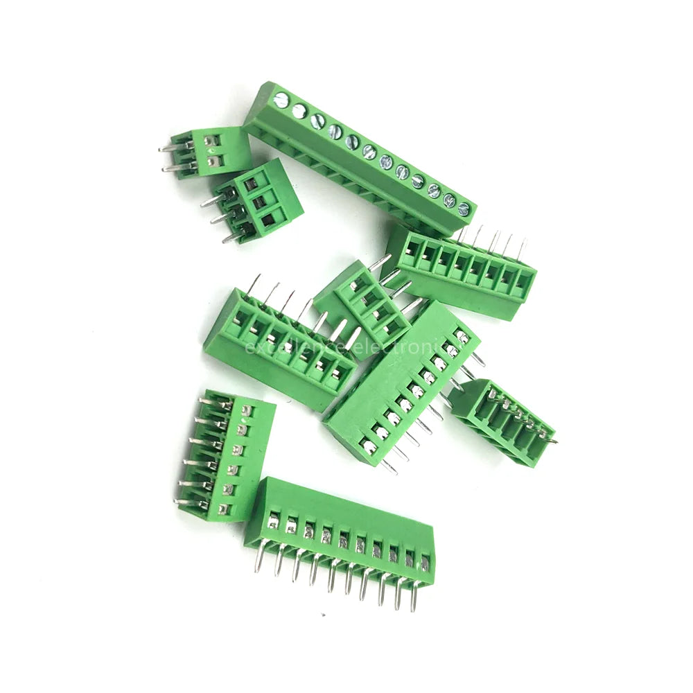 30PCS G/KF128 2.54mm Pitch PCB Screw Terminal Block Connector 150V 6A PCB Mount Kit For Wires 2P 3P 4P 5P 6P 7P 8P 9P 10P 12P Peaceful Pleasures Health and Wellness
