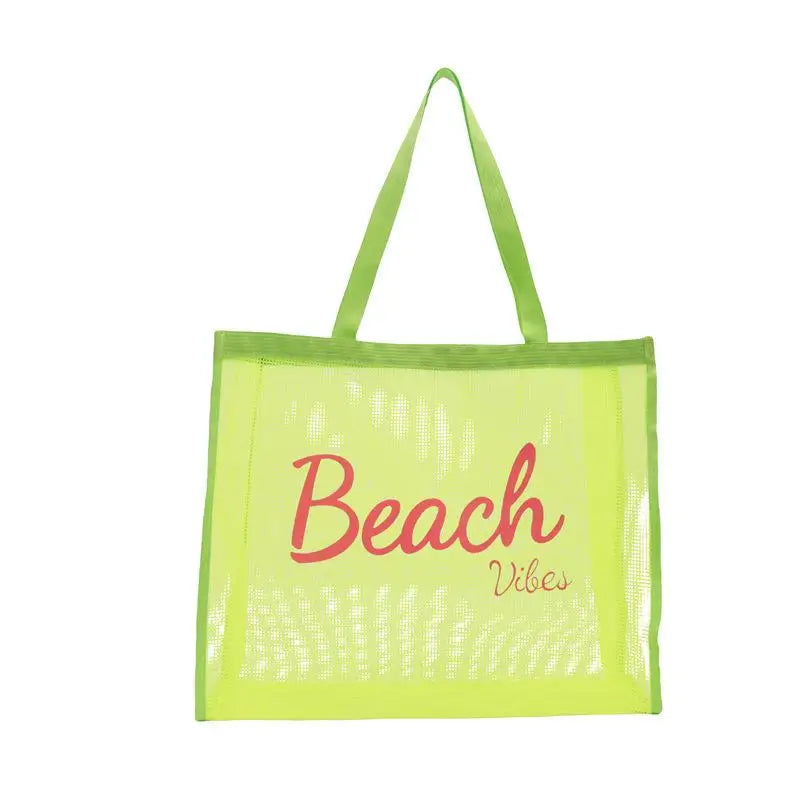 Women's Large Mesh Tote Bag – Beach, Pool, Gym & Travel