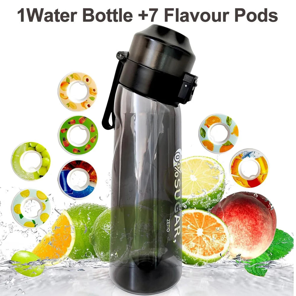 650ml BPA Free Scented Air Water Bottle with 7 Flavour Pods