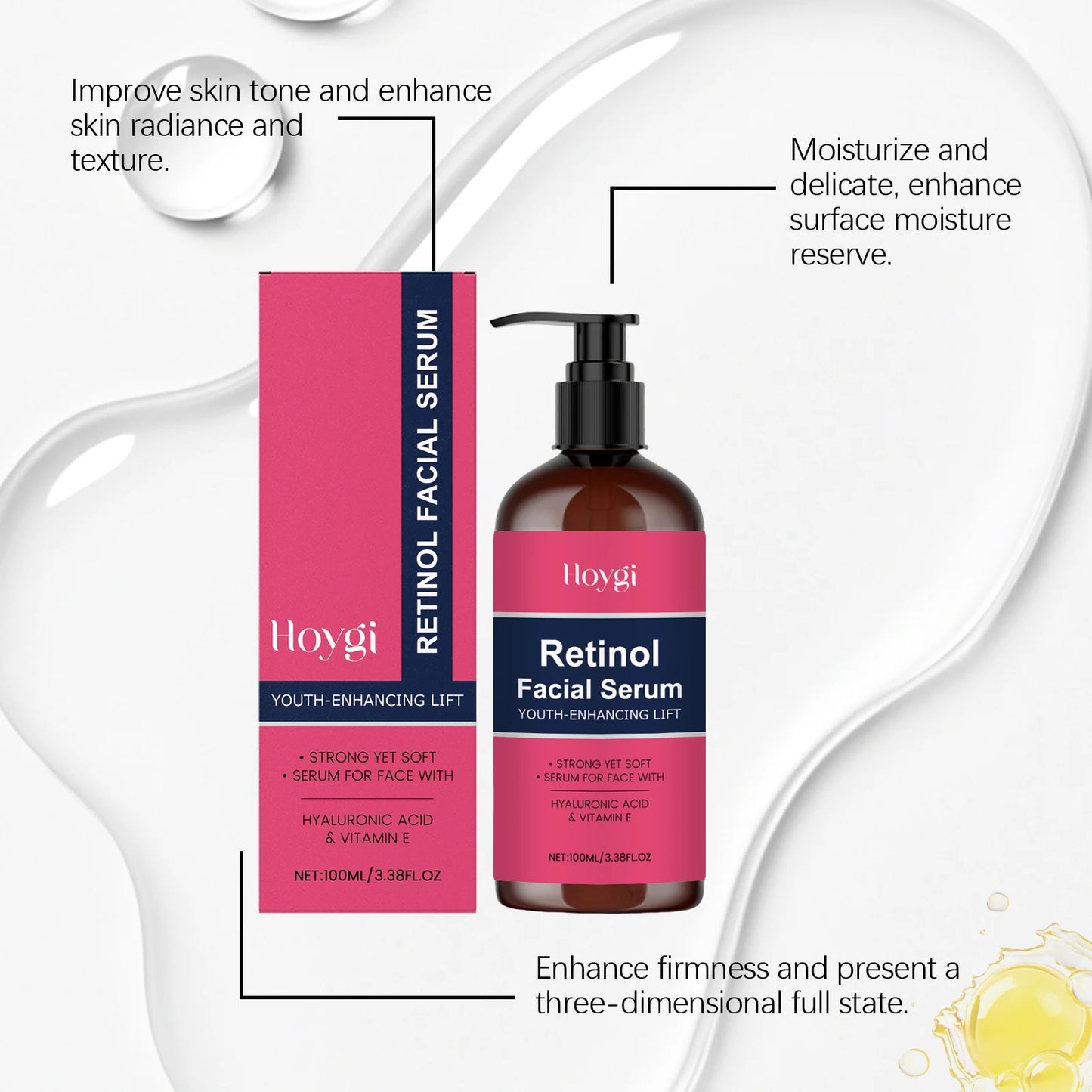 Hoygi Retinol Face Serum – Deep Hydration for Sensitive Skin