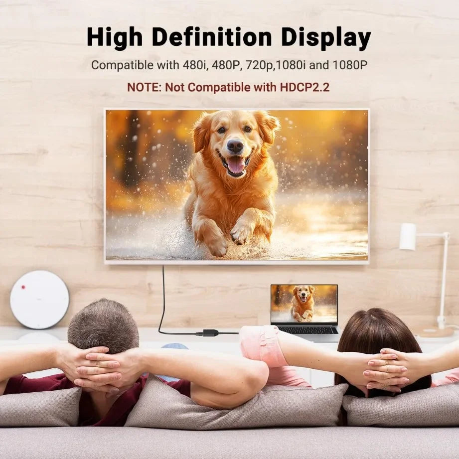 1-In-2-Out HDMI Splitter Cable 1080P | PC, PS4, Xbox, TV Peaceful Pleasures Health and Wellness