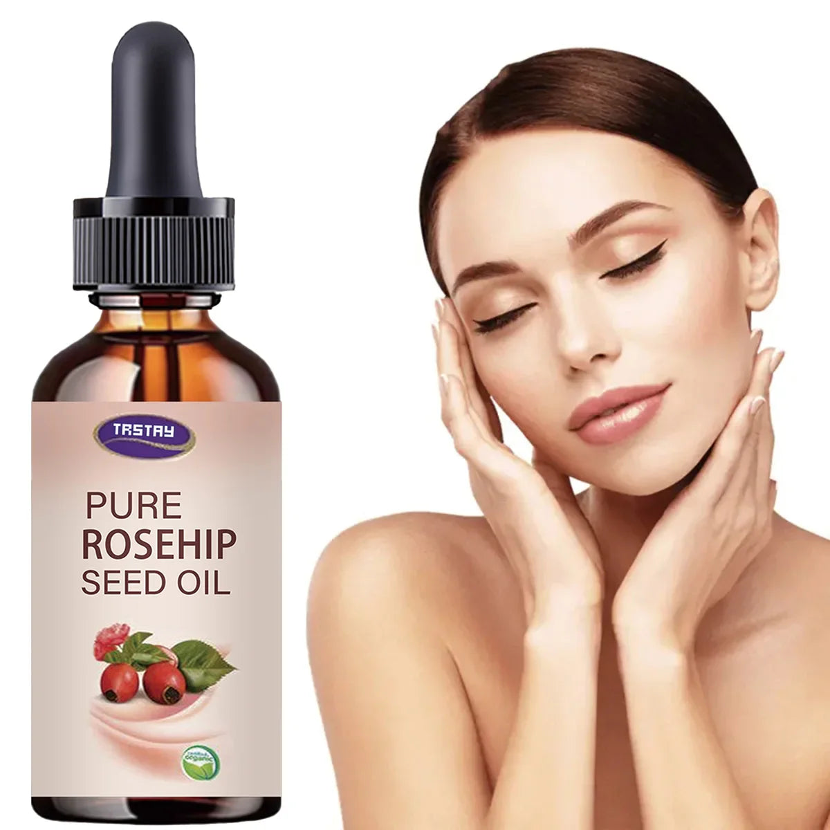 TRSTAY Pure Rosehip Seed Oil Face Serum – 5ml to 50ml