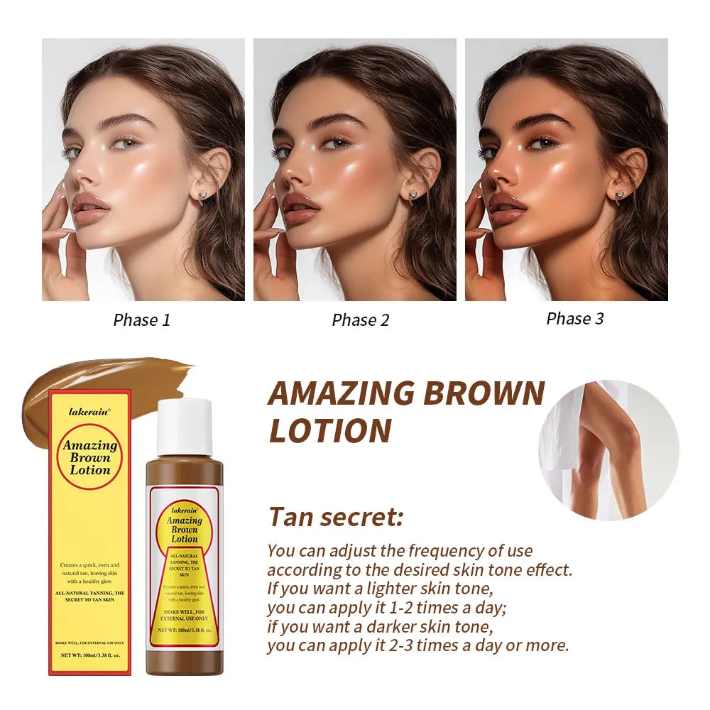 Self Tanning Booster Lotion | Waterproof, Deep Bronze Natural Tan