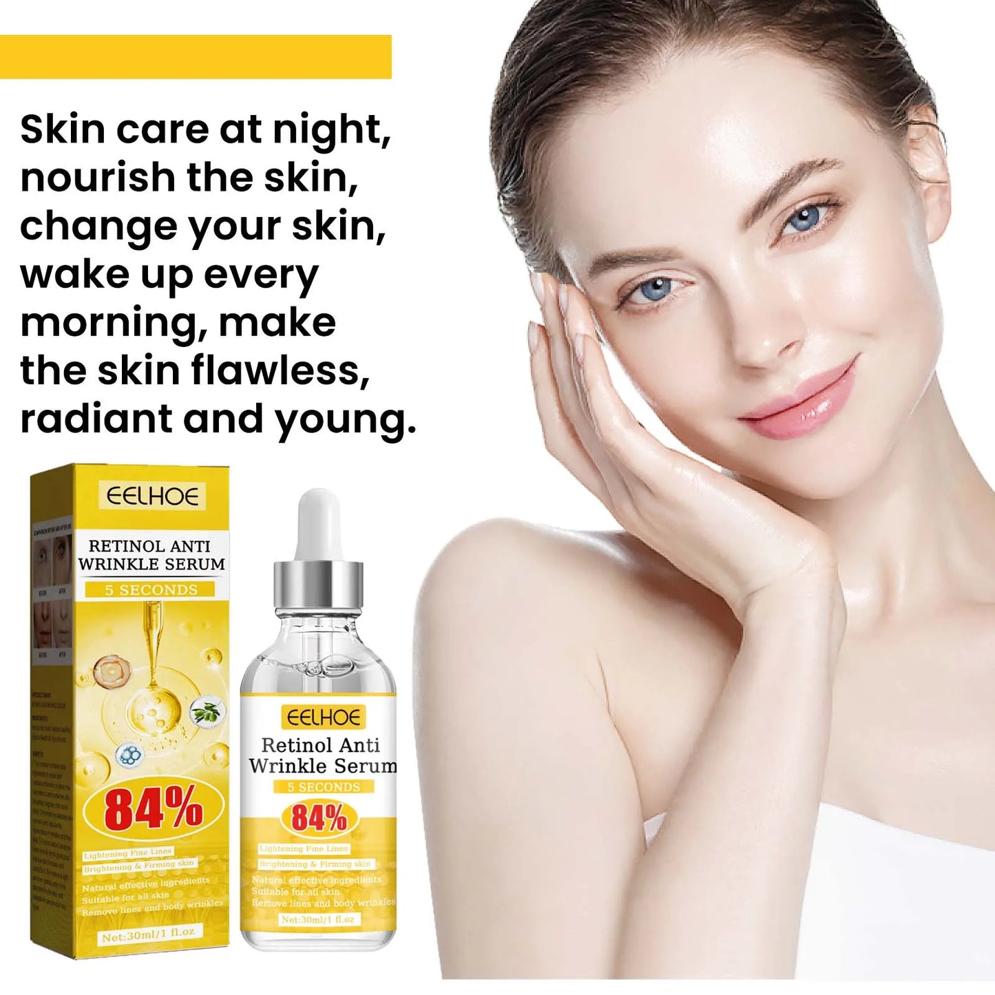 Retinol & Hyaluronic Acid Anti-Wrinkle Firming Face Serum