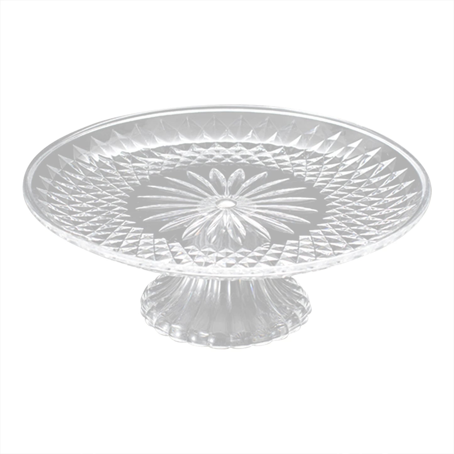 Clear Embossed Fruit & Snack Serving Tray | PET Plate 15–30cm