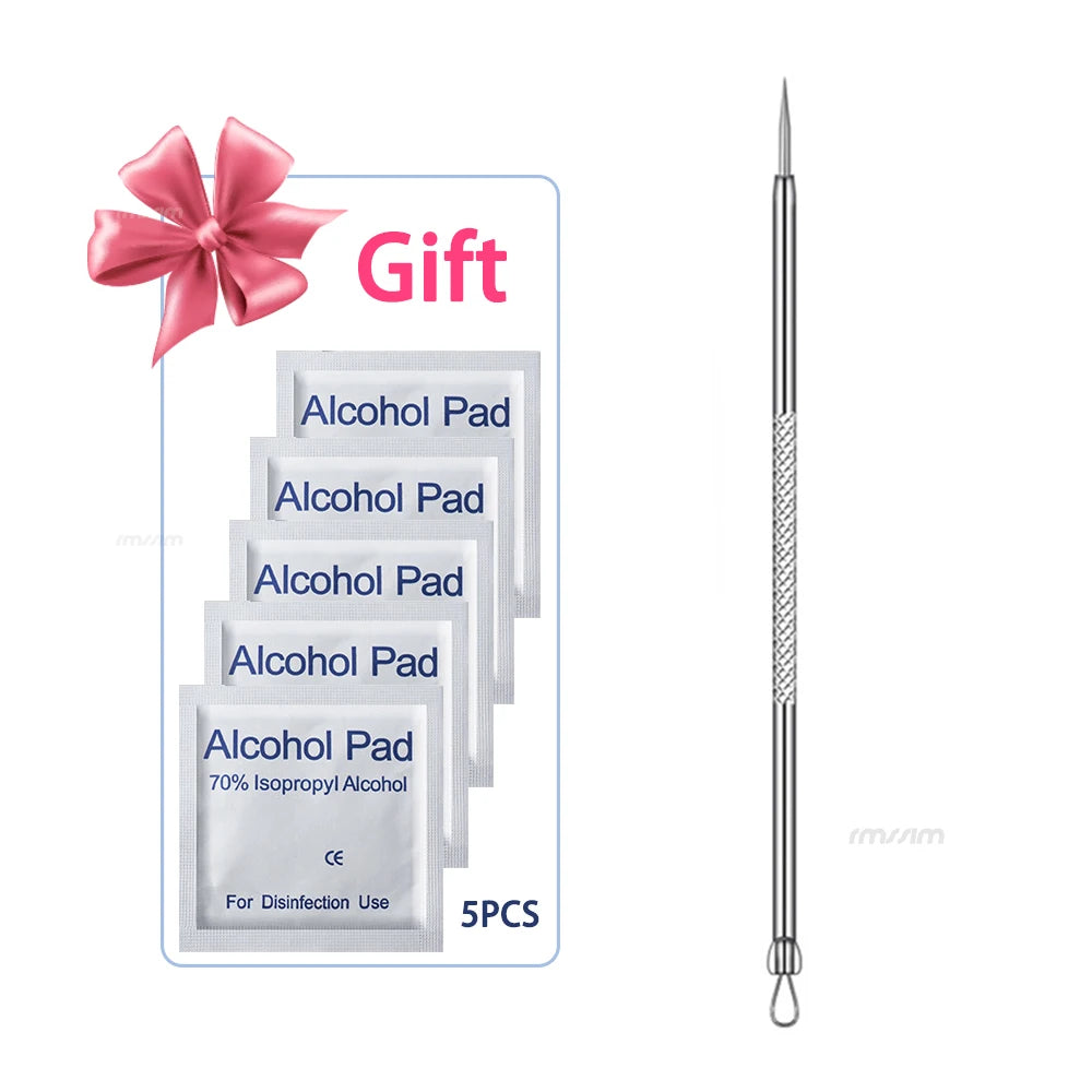 German Ultra-fine No. 5 Cell Pimples Blackhead Clip Tweezers Beauty Salon Special Facial Pore Cleaning Acne Wart Skin Care Tools Peaceful Pleasures Health and Wellness 1PCS No box