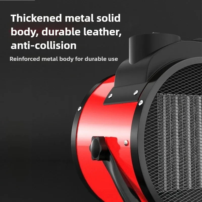 Portable 2000W Fast Heating Space Heater Adjustable Thermostat 2 Settings Fan Mode Overheat Tip-Over Protection Energy Saving Peaceful Pleasures Health and Wellness