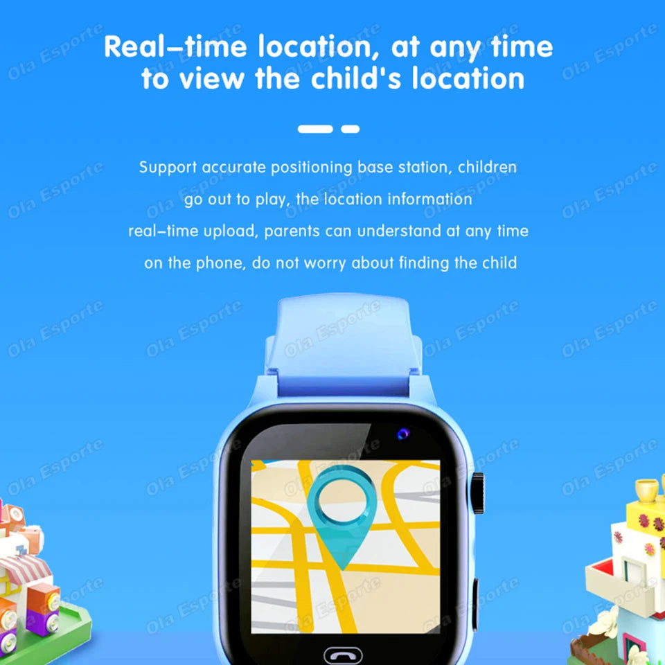 Kids Smart Watch GPS Tracker – SIM Card, Video Call & Camera