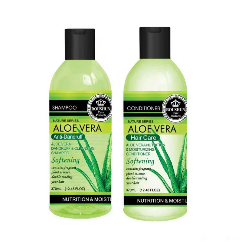 ROUSHUN LOE VERA SHAMPOO CONDITIONER SET Clean the Scalp, Nourish Hair, and Provide Fluffy, Smooth, and Fragrant Hair Care Peaceful Pleasures Health and Wellness