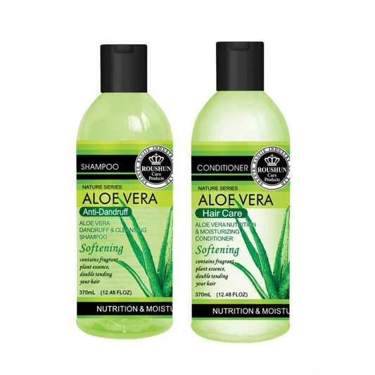 ROUSHUN Aloe Vera Shampoo & Conditioner Set – All Hair Types Shampoo & Conditioner Set Oasis Select