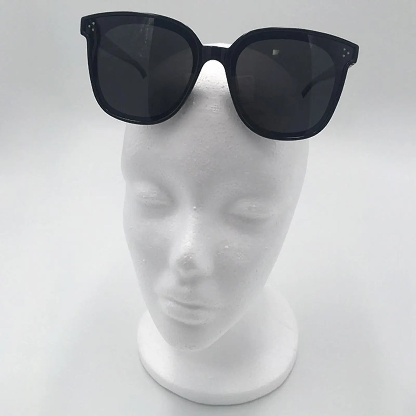 Women Head Model Glasses Headset Wig Display Stand Foam Female Foam Mannequin Head Hat Display Professional Photograph Props Peaceful Pleasures Health and Wellness