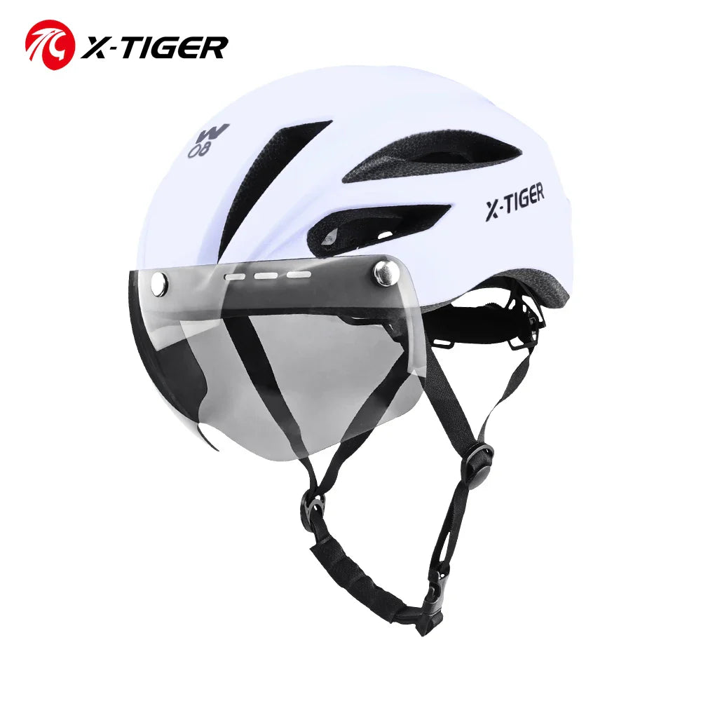X-TIGER Lightweight MTB Road Bike Helmet with Magnetic Goggles