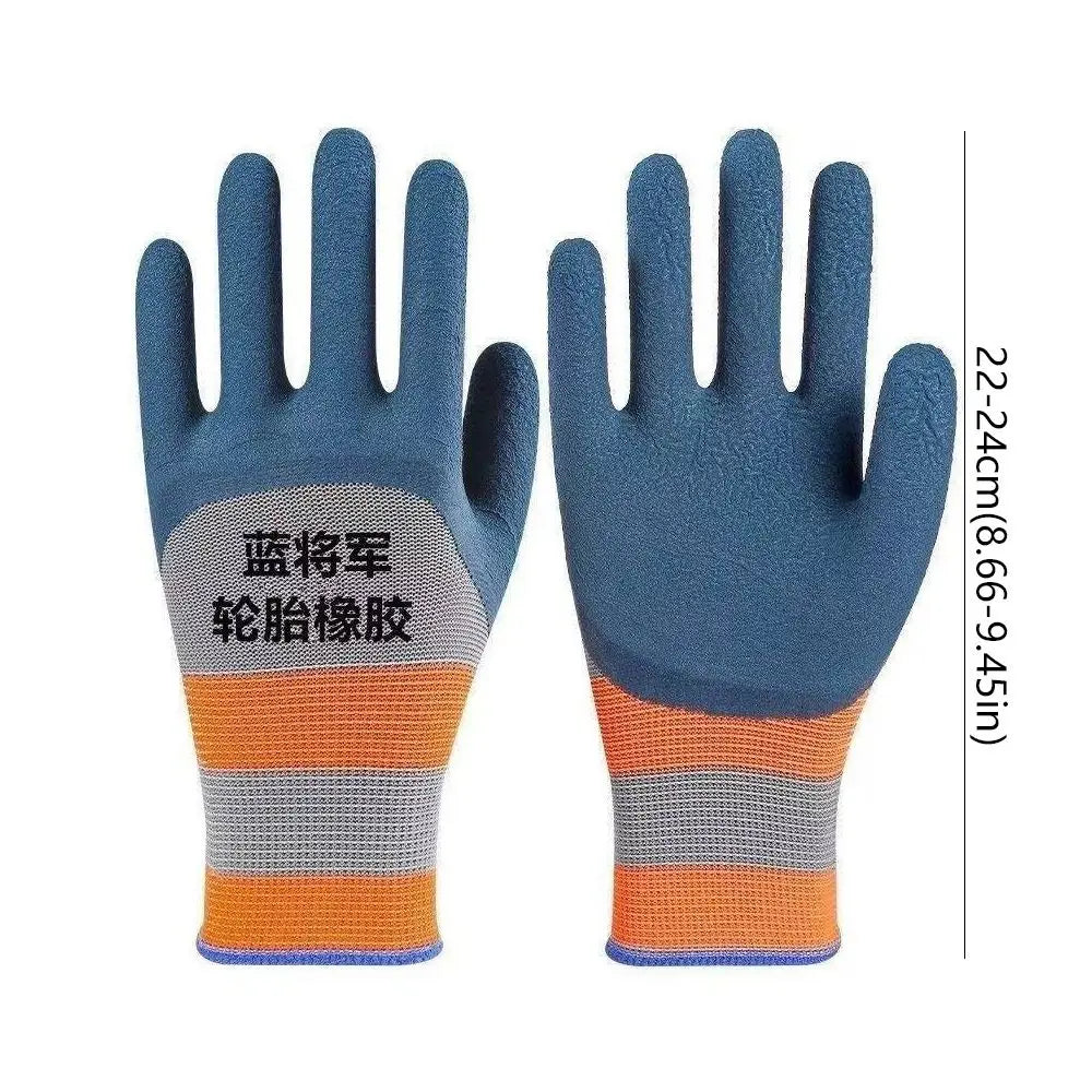 12Pair Wear-resistant Tire Rubber Glove Non-slip Breathable Work Gloves Safety Waterproof Labor Protection Gloves Garden Fishing Peaceful Pleasures Health and Wellness