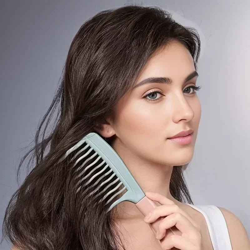 Dual Wide-Tooth Comb for Curly, Long & Voluminous Hair Wide-Tooth Hair Comb Peaceful Pleasures Health and Wellness