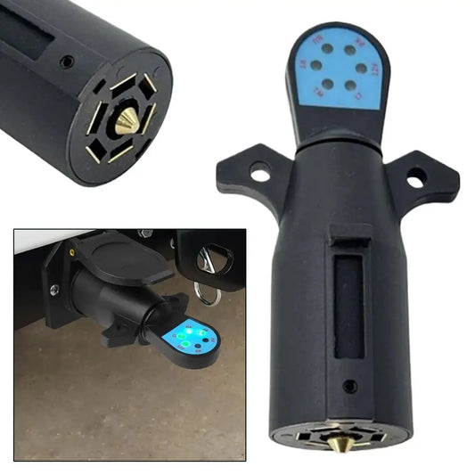 7-Pin Trailer Plug Tester | 7-Way RV Circuit Wiring Tester Trailer Wiring Tester Peaceful Pleasures Health and Wellness