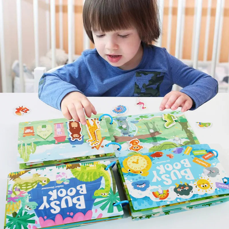 Montessori Busy Book Toddlers 1-3 Year Old Preschool Learning