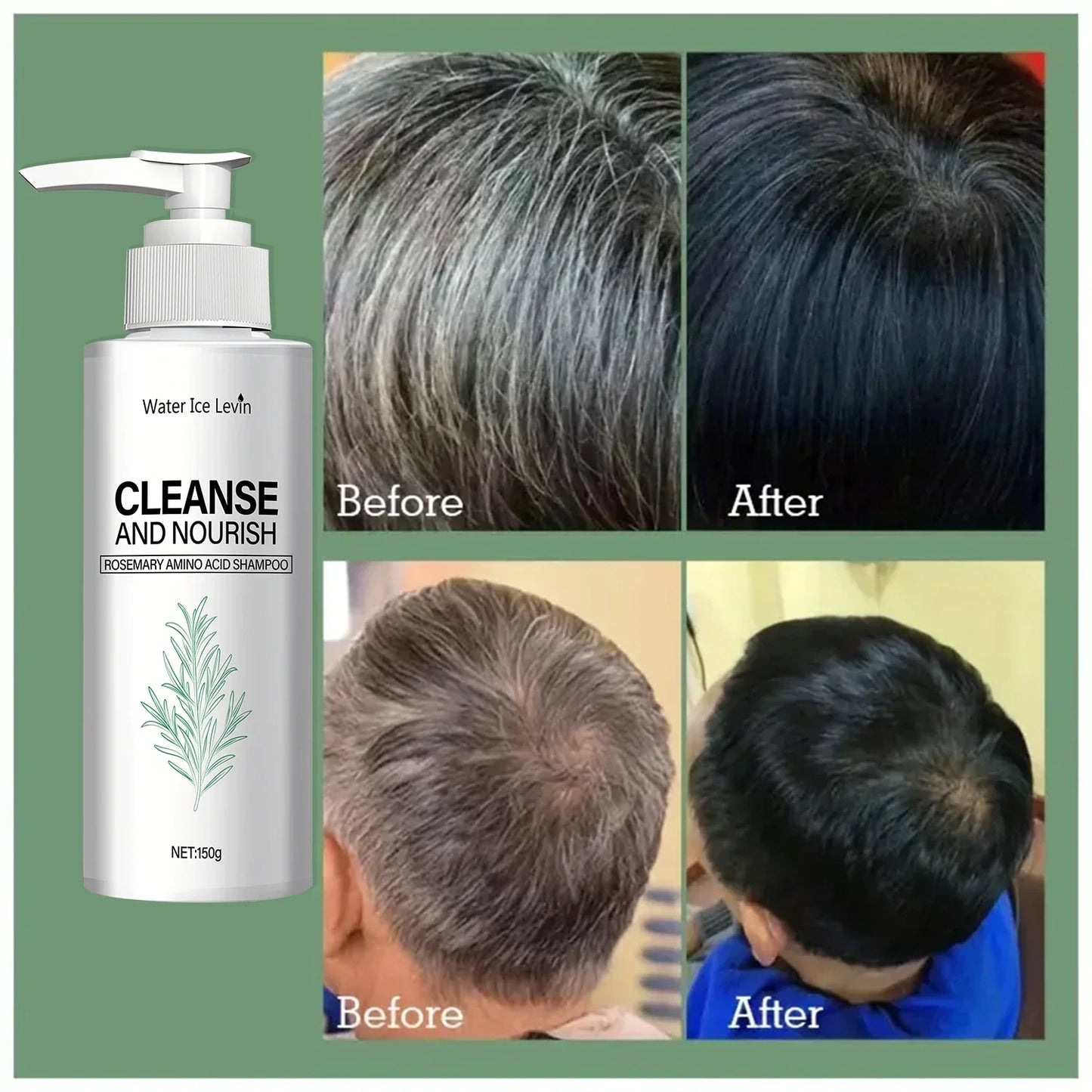 Rosemary Amino Acid Shampoo with Ginger Root Extract – 150g