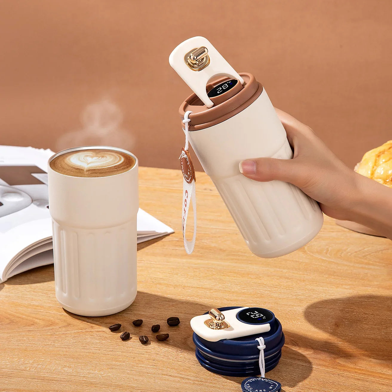 316 Stainless Steel Vacuum Thermos Tumbler | Temperature Display 450ml